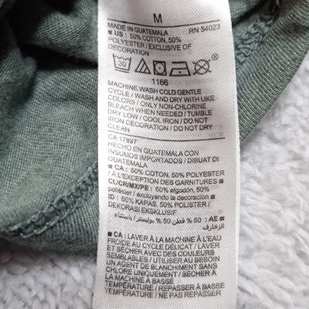 Old Navy T-Shirt Mens Medium Green Increase The Peace Graphic Short Sleeve Tee - Picture 5 of 7